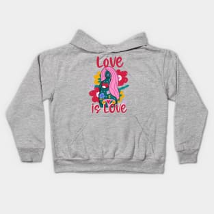 Love Is lOVE PRIDE MONTH Kids Hoodie